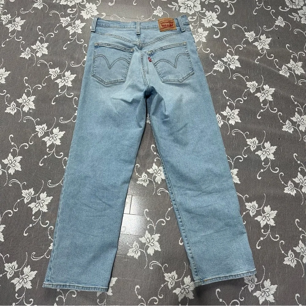 Levis Ribcage Straight Ankle Jeans in  Blue Sz 29 - Picture 4 of 13